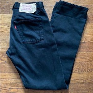 Vintage Levi’s 501 Black high waist Jeans W28 L32